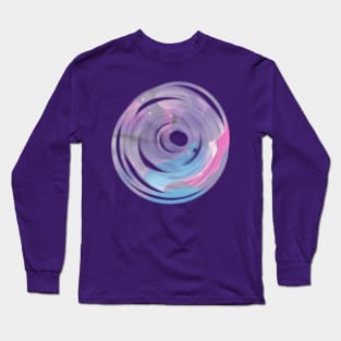 Purple and pink Pastel paint abstract galaxy Long Sleeve T-Shirt